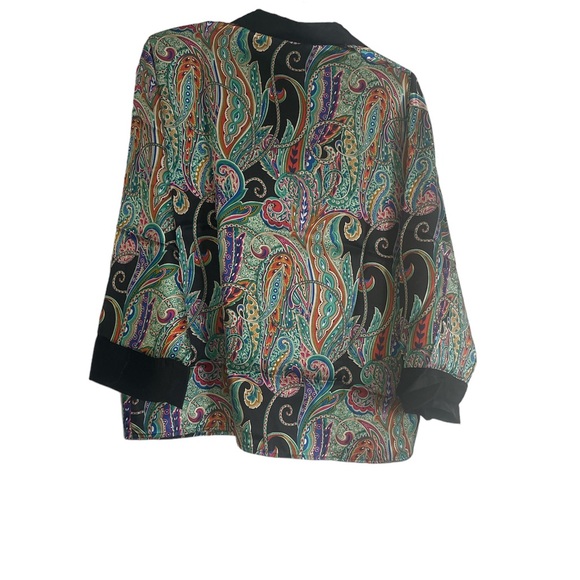 Vintage Beth Michaels paisley, pajamas set size large - Picture 4 of 5